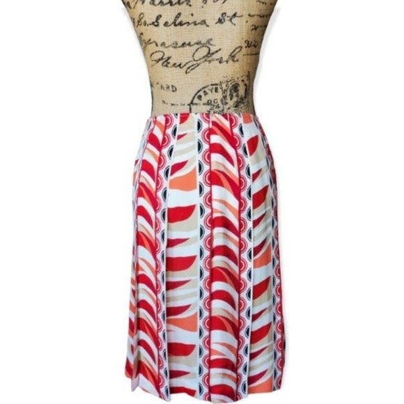 Josephine Chaus Silk Skirt, Multi-million, Size 14 - Picture 3 of 5